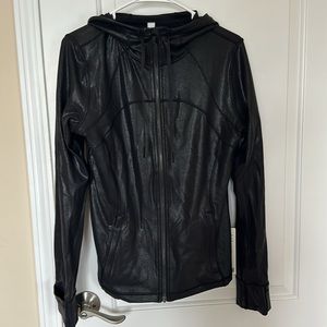 Lululemon black hooded define jacket shine